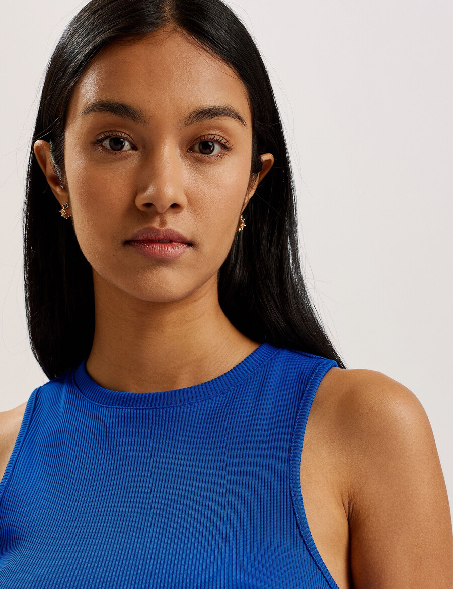 sandiyy - vestido mini plisado estampado con cuerpo de punto