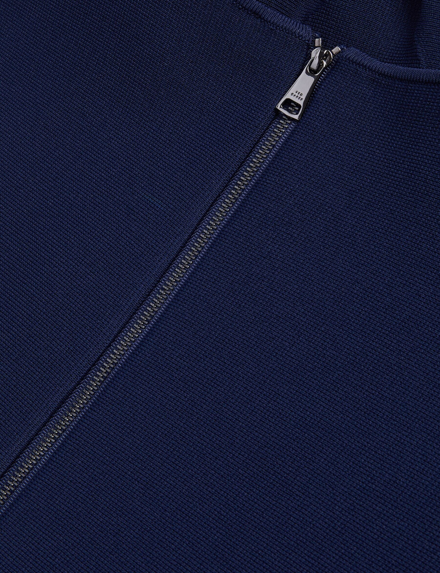 alzann - vestido mini ajustado de punto con dobladillo plisado