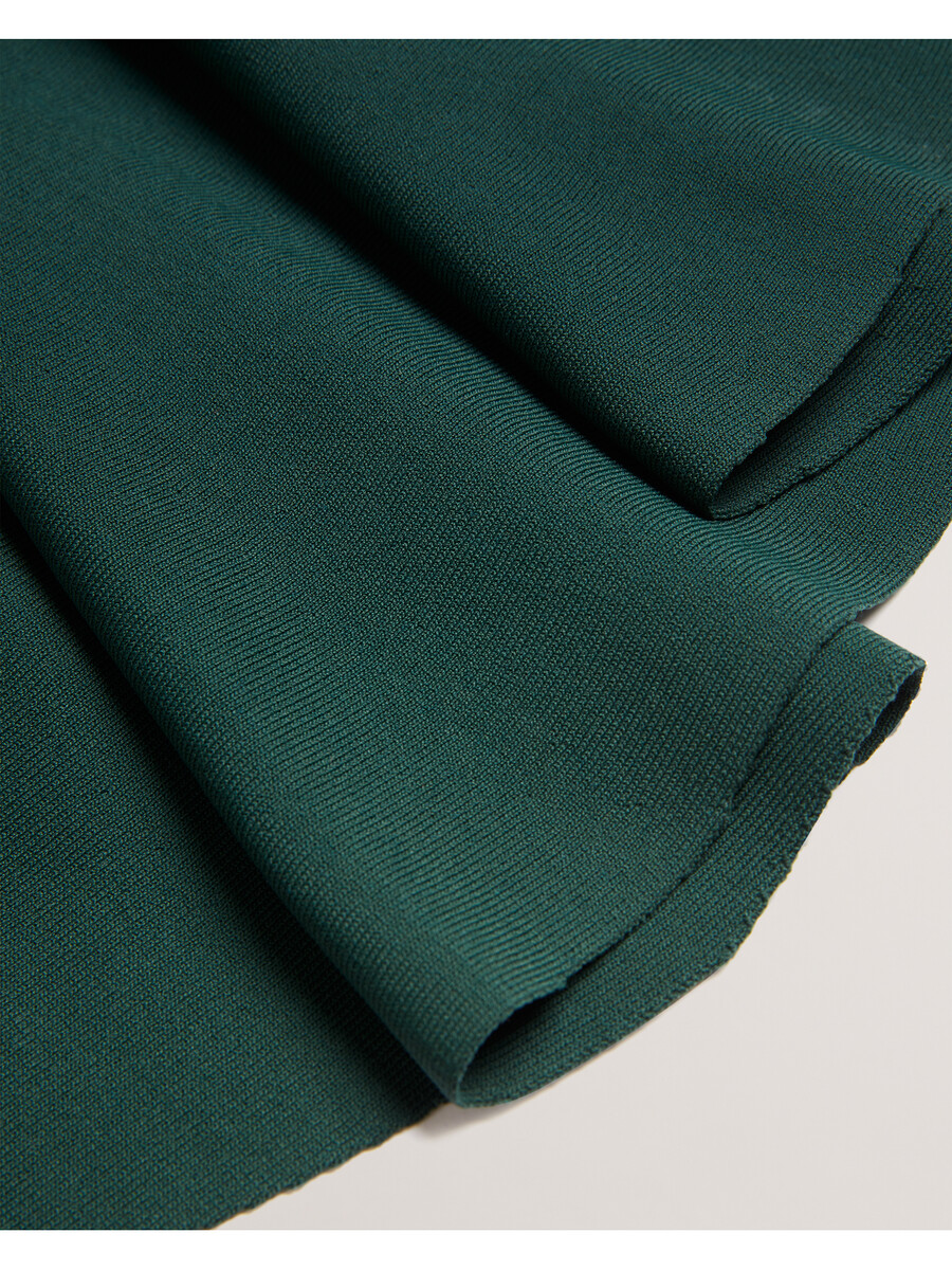 samalee - vestido midi de punto con dobladillo volteado