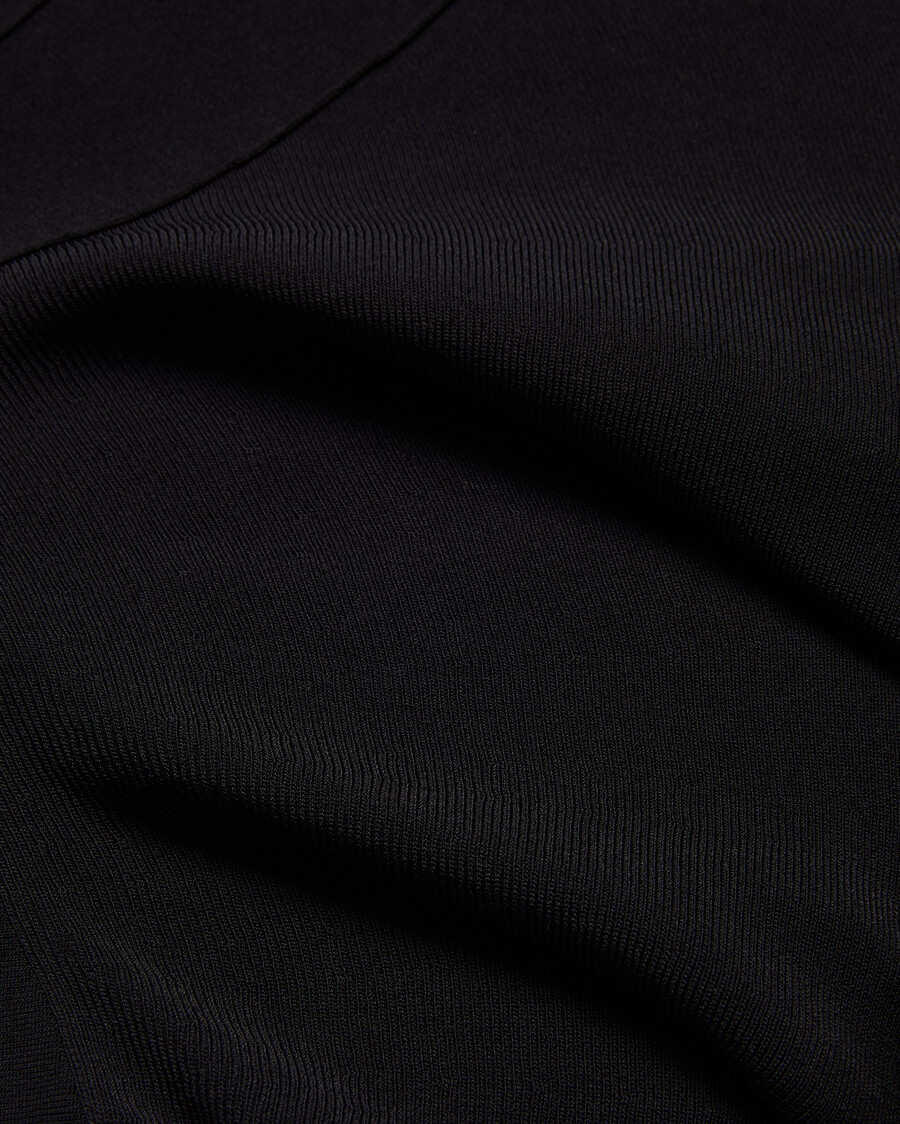 samalee - vestido midi de punto con dobladillo volteado