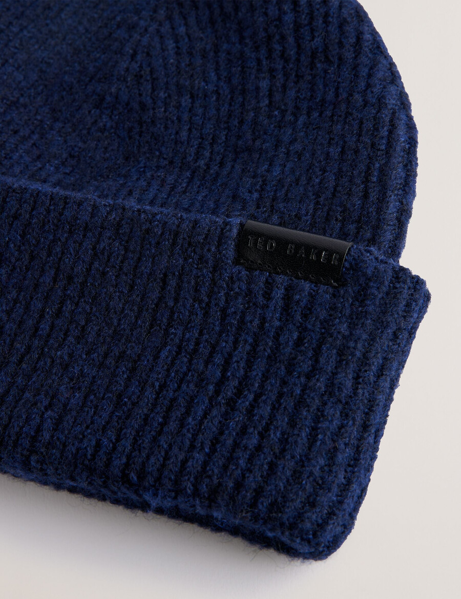 alliiie - gorro de punto acanalado con vuelta