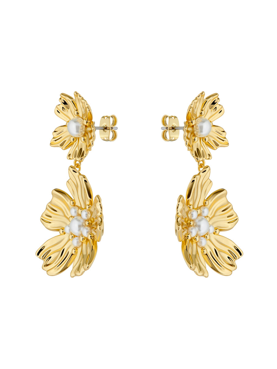 petaria - pendientes colgantes con diseño de flores