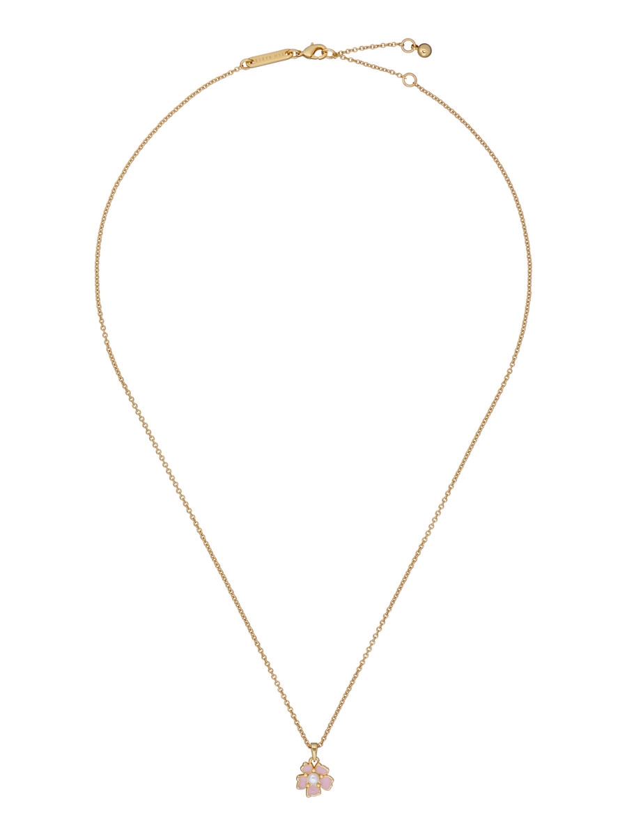 petiies - collar con colgante de flores pintadas