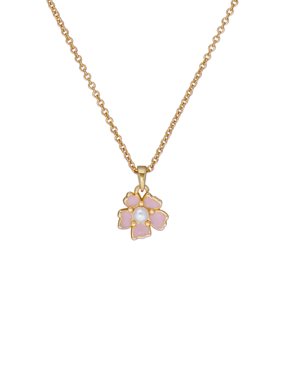 petiies - collar con colgante de flores pintadas