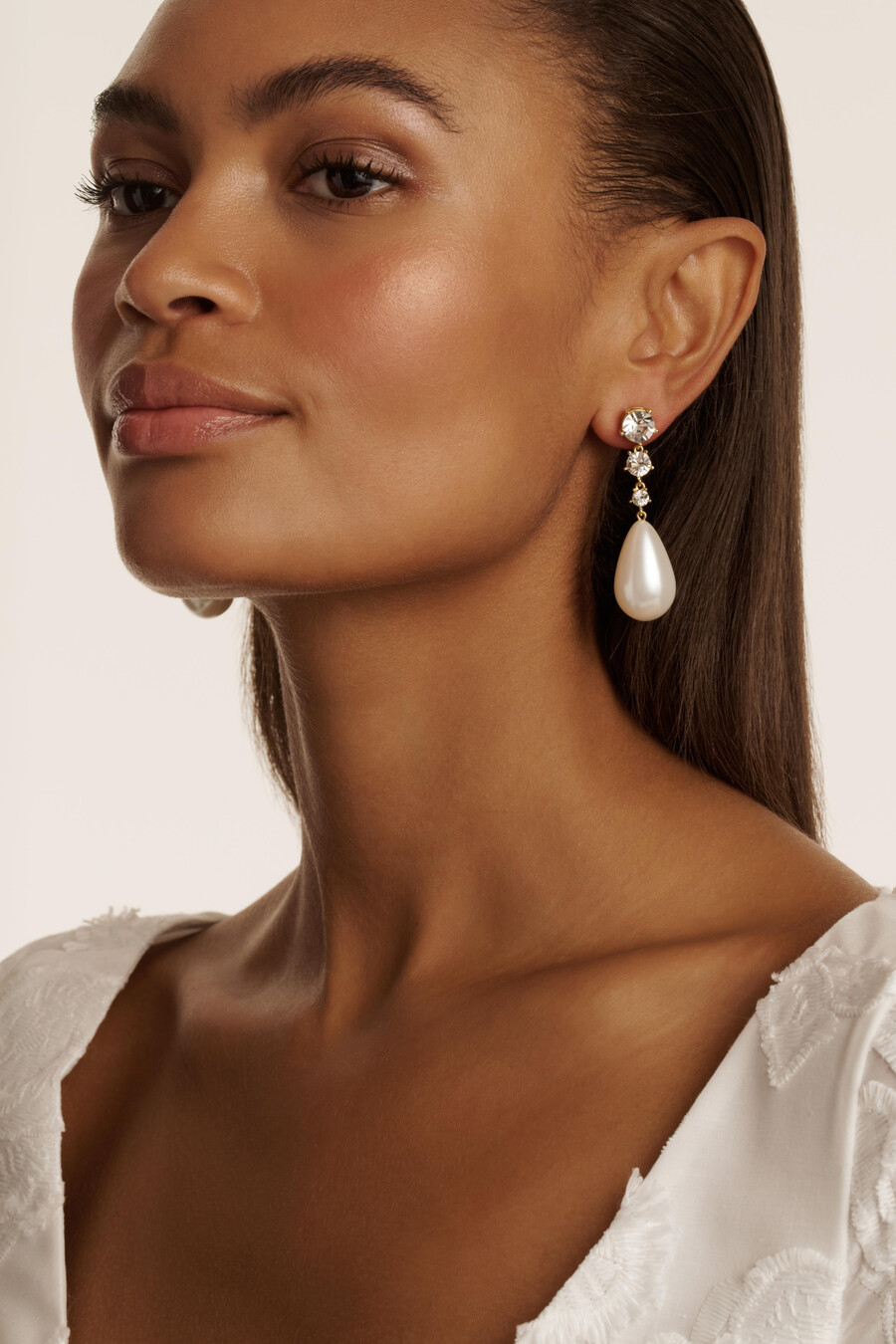 pearsti - pendientes colgantes con cuentas de cristal