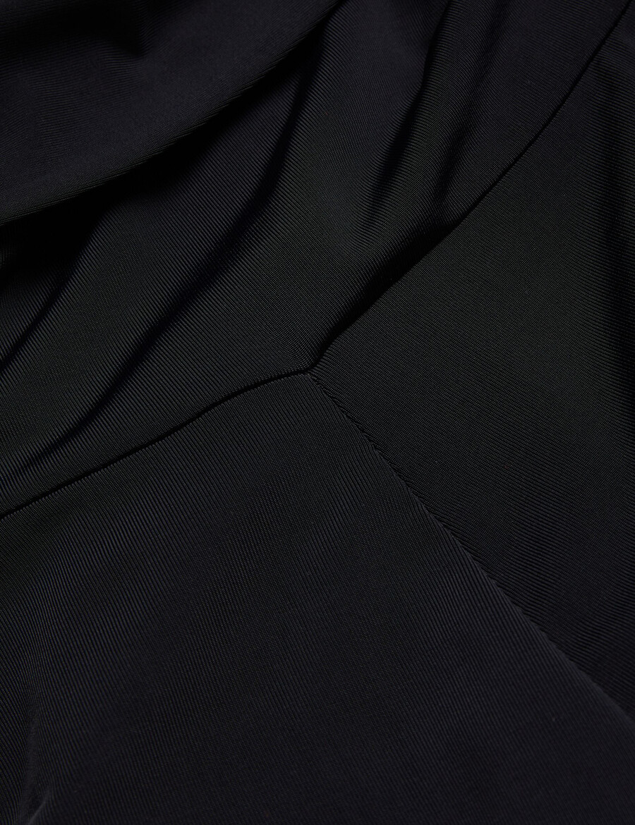 almhaa - mono de jersey de pierna ancha y hombros descubiertos