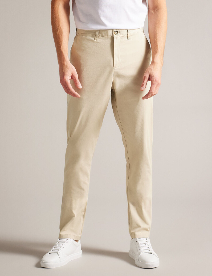 haybrn - pantalón chino texturizado de corte regular