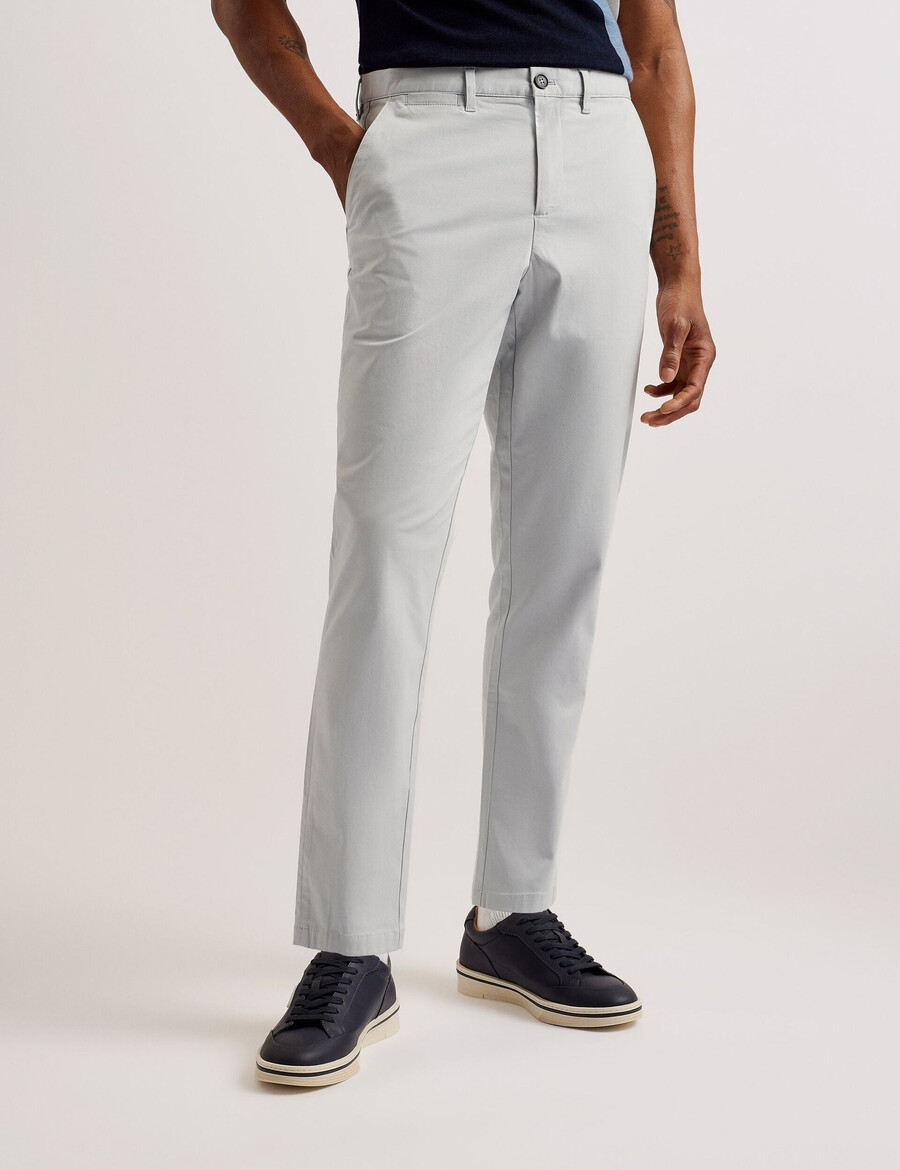 haybrn - pantalón chino texturizado de corte regular