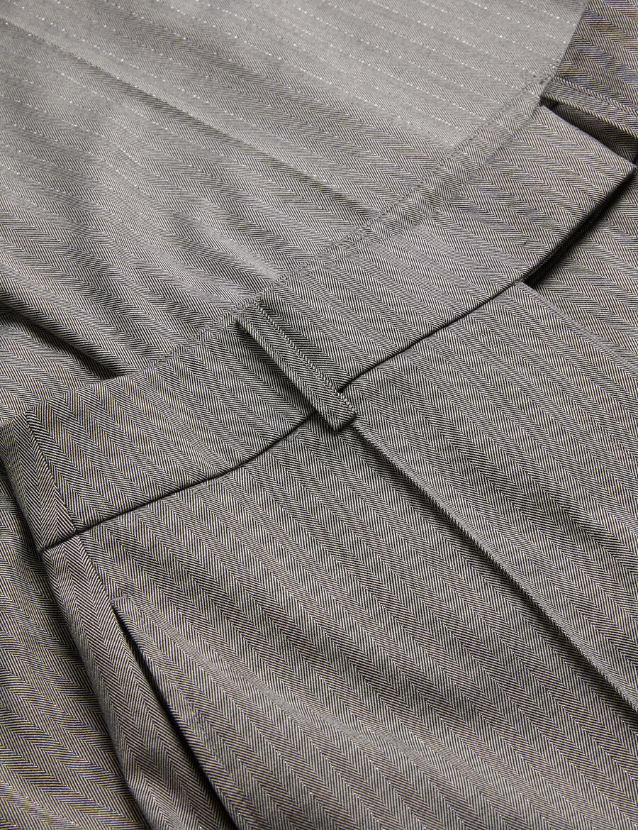 koat - pantalones anchos de sastrería con diseño de espiga