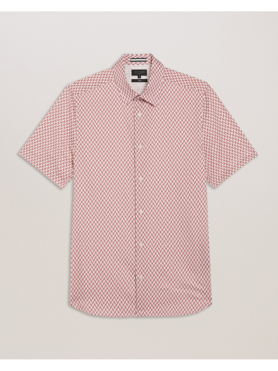 lacesho - camisa de manga corta con estampado geométrico