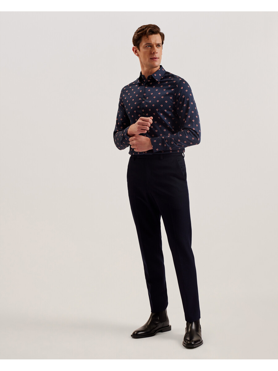 mikceal - camisa ajustada con estampado floral