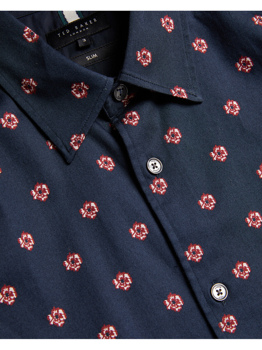 mikceal - camisa ajustada con estampado floral