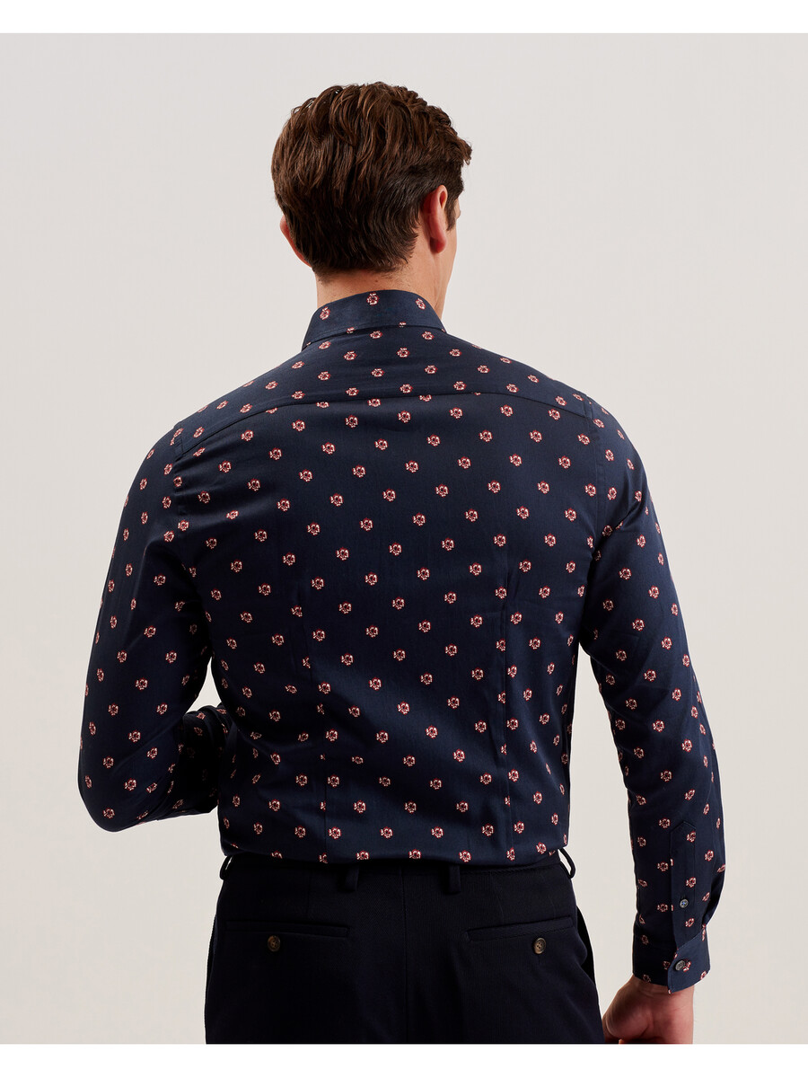 mikceal - camisa ajustada con estampado floral