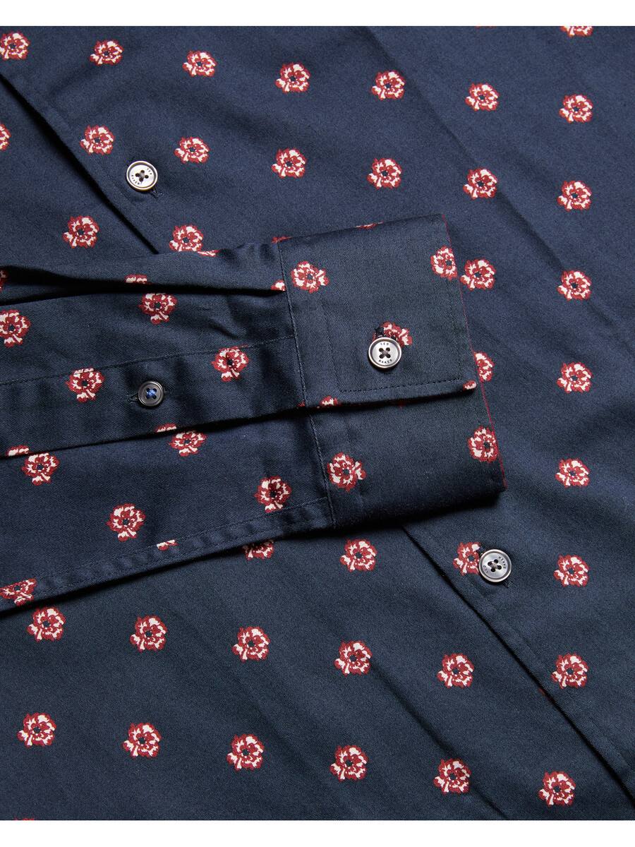 mikceal - camisa ajustada con estampado floral