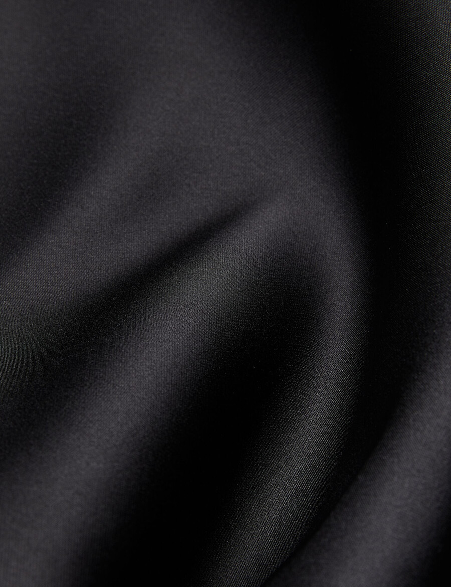 erva - falda midi cruzada de satén asimétrica