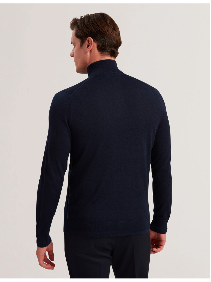 limehas - camiseta de manga larga con media cremallera y núcleo de merino