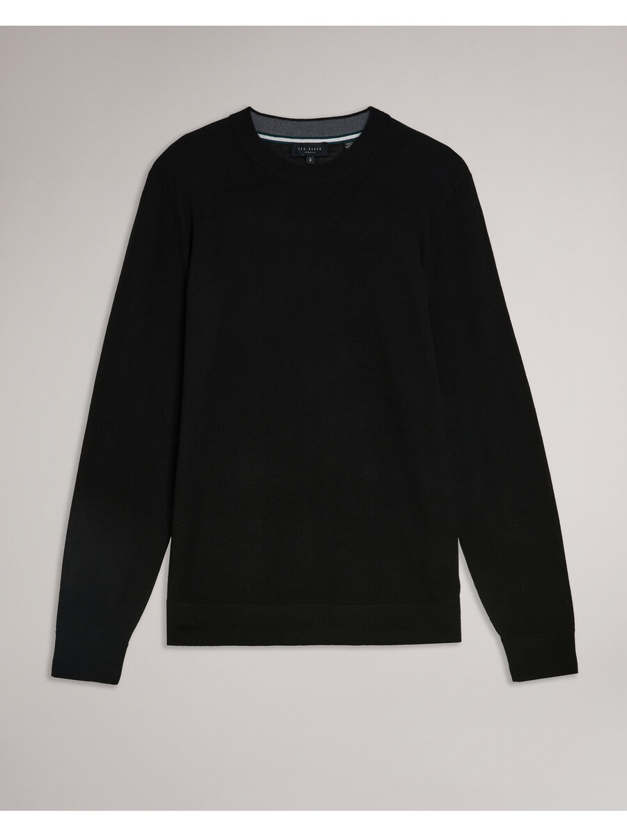 carnby - jersey de cuello redondo de pura lana