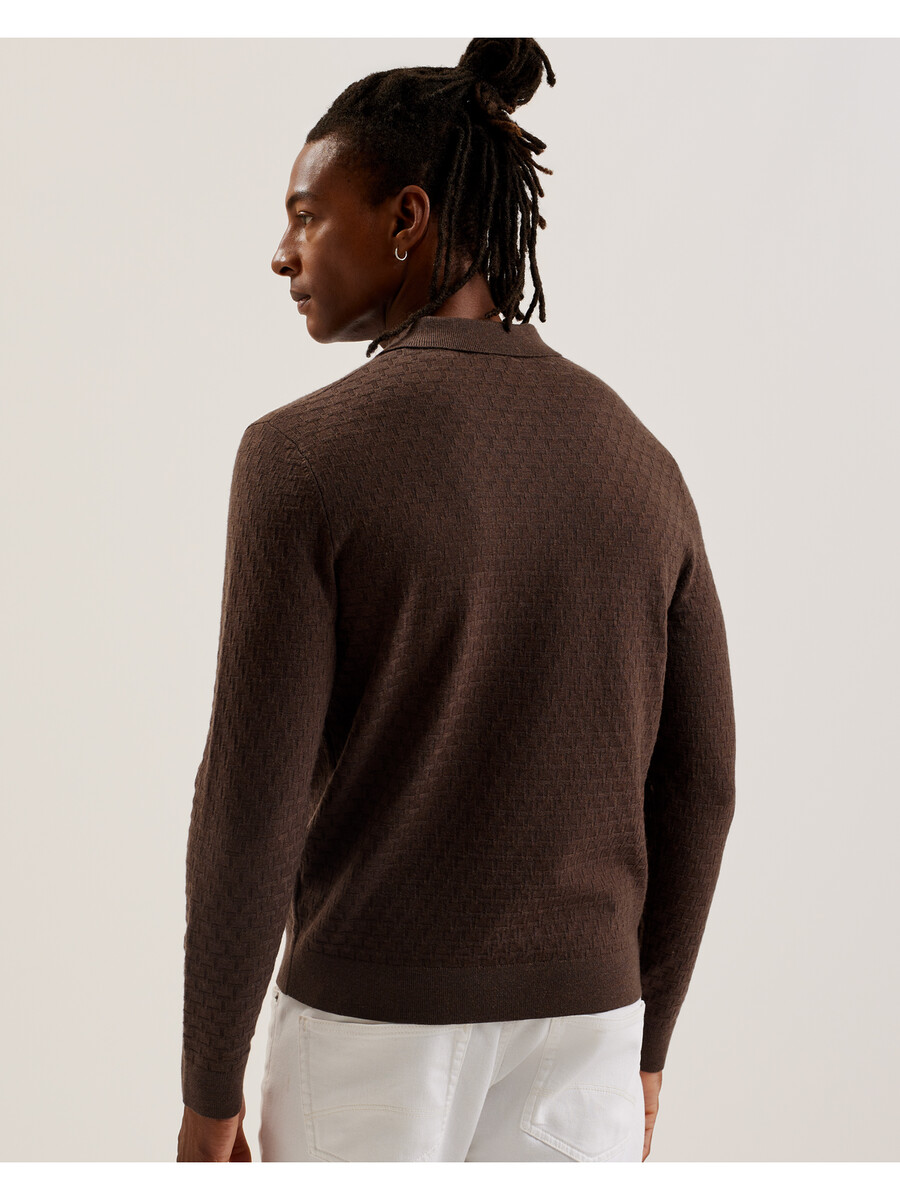 morar - polo de punto de manga larga en punto de camiseta