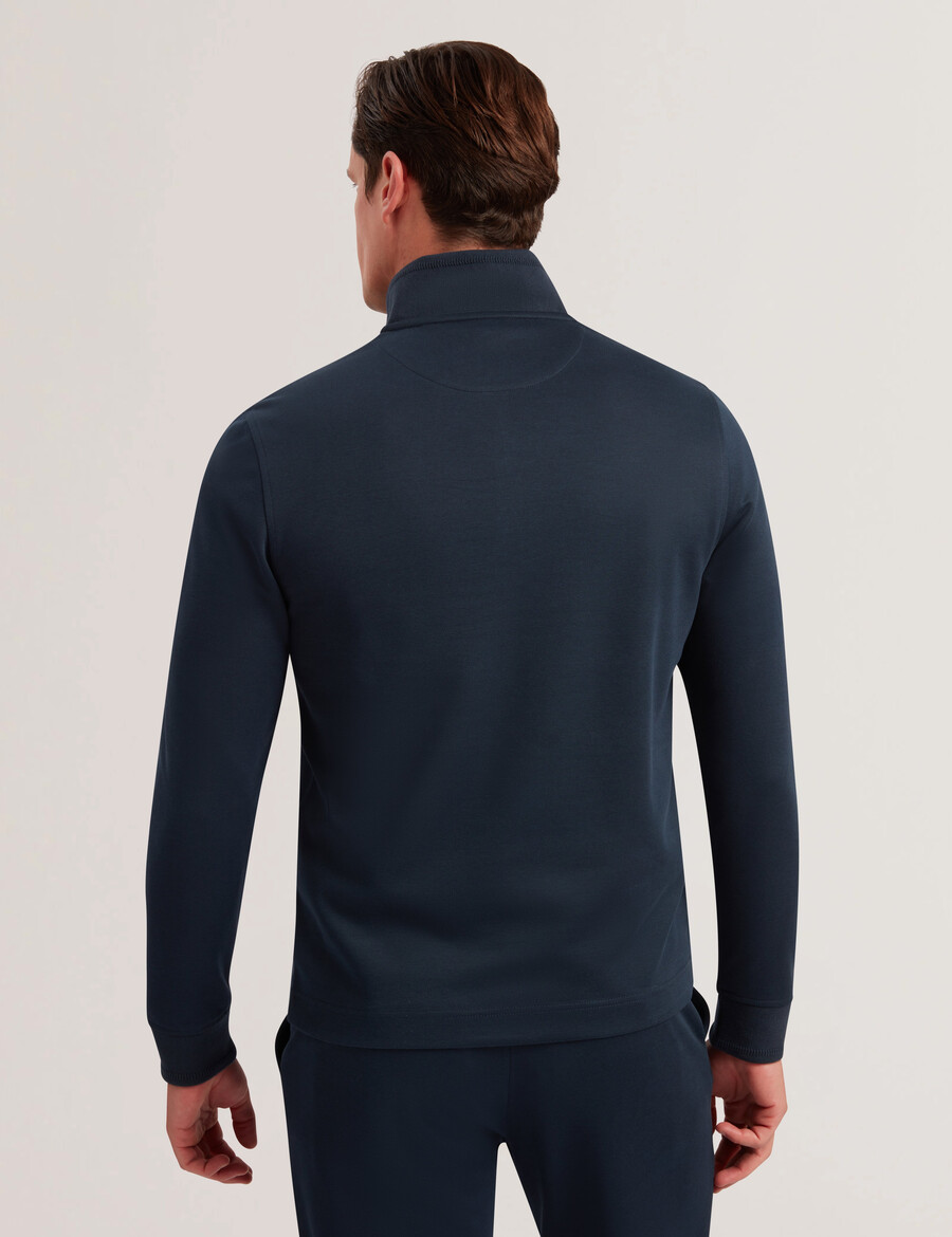 pryor - sudadera con cuello alzado y media cremallera