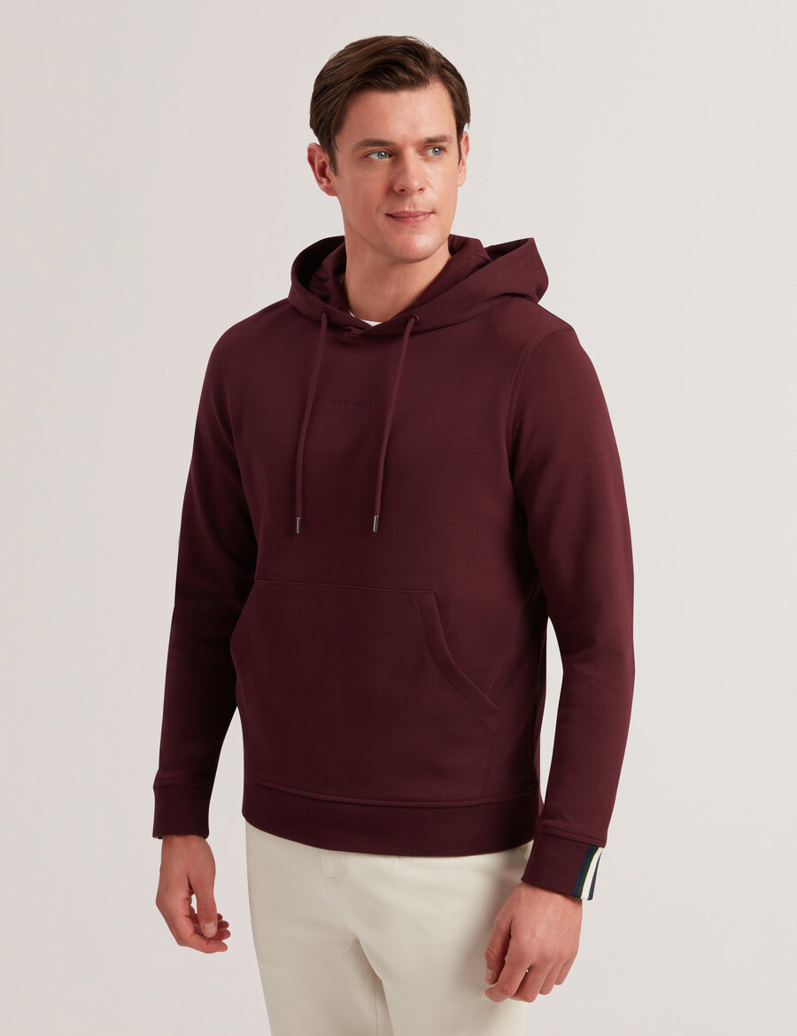 drotow - sudadera con capucha de mezcla de algodón con detalle de logotipo