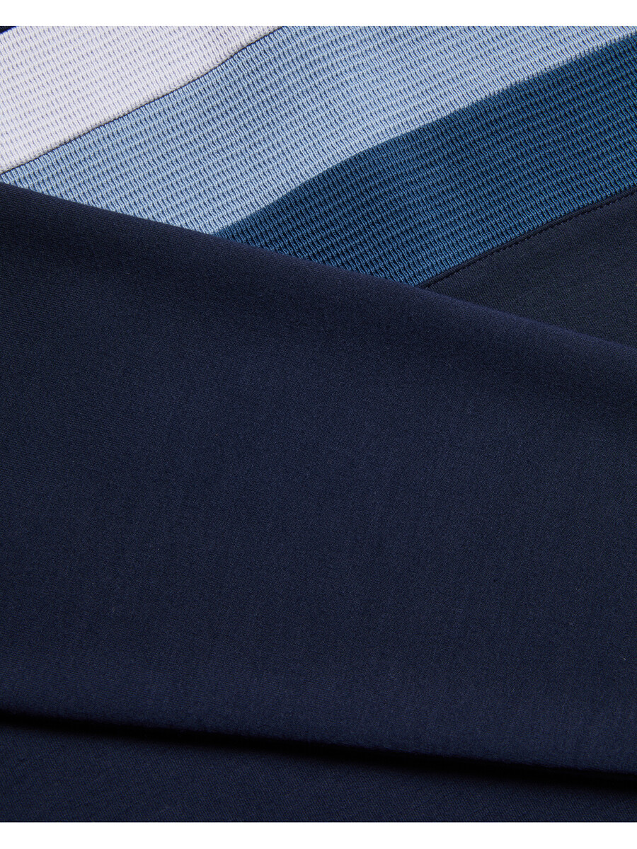 longman - sudadera con media cremallera y rayas ombré