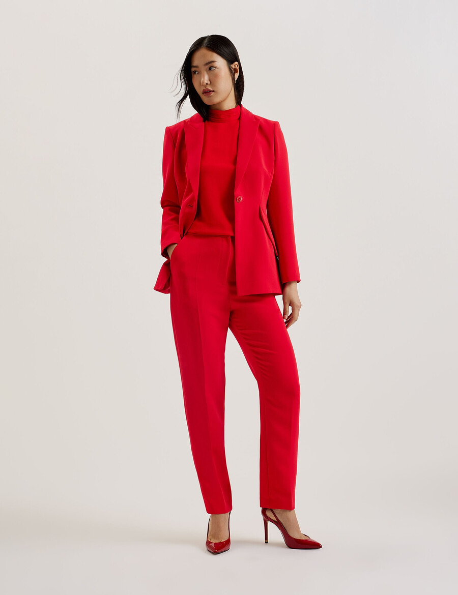 manabl - blazer entallado de un solo pecho