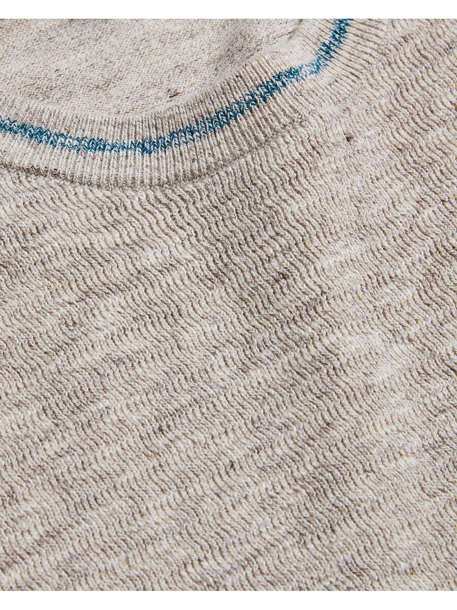 eriks - camiseta de manga corta con textura en la parte delantera