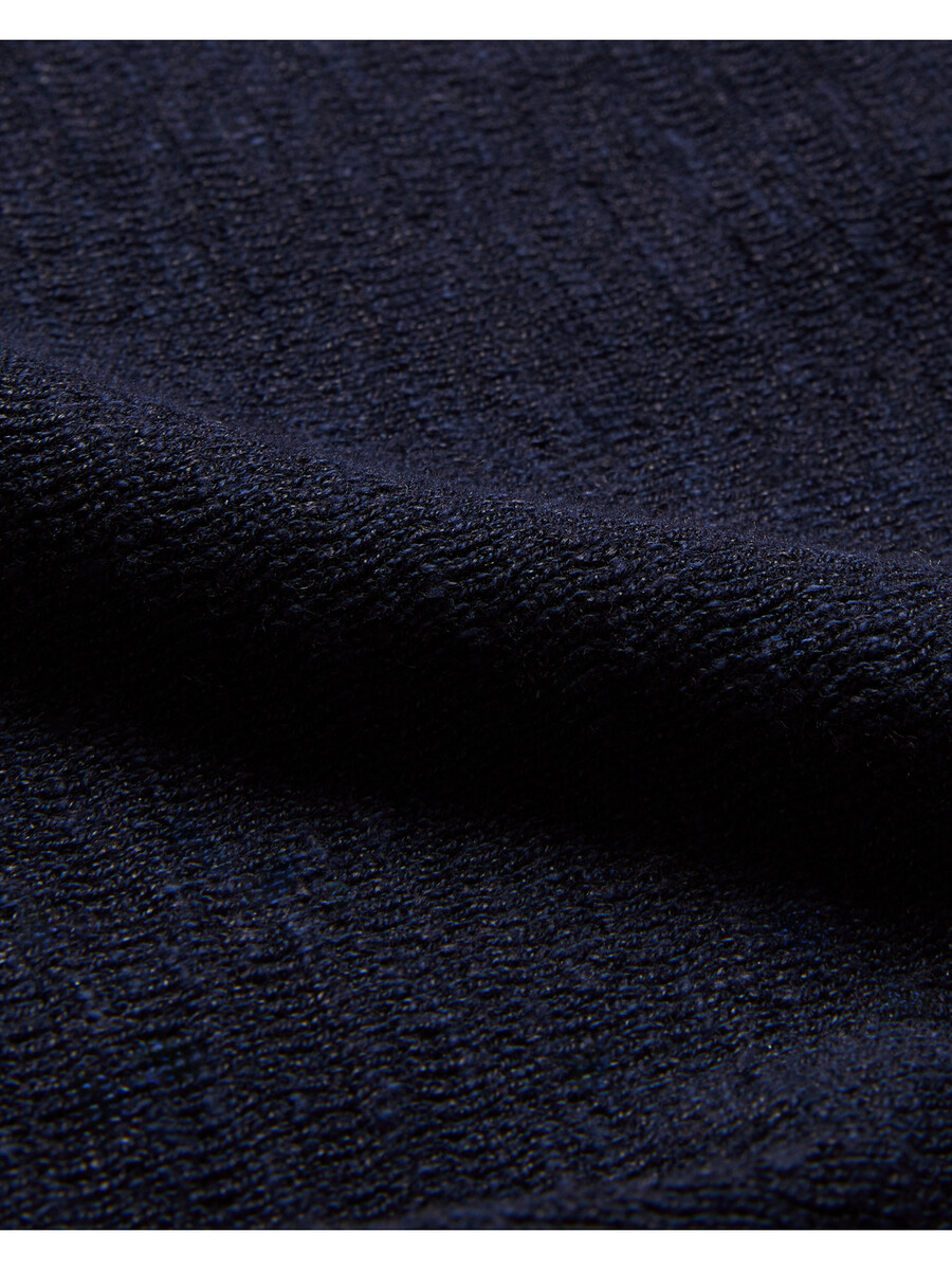 rojor - polo de manga corta con cremallera y textura en el frente