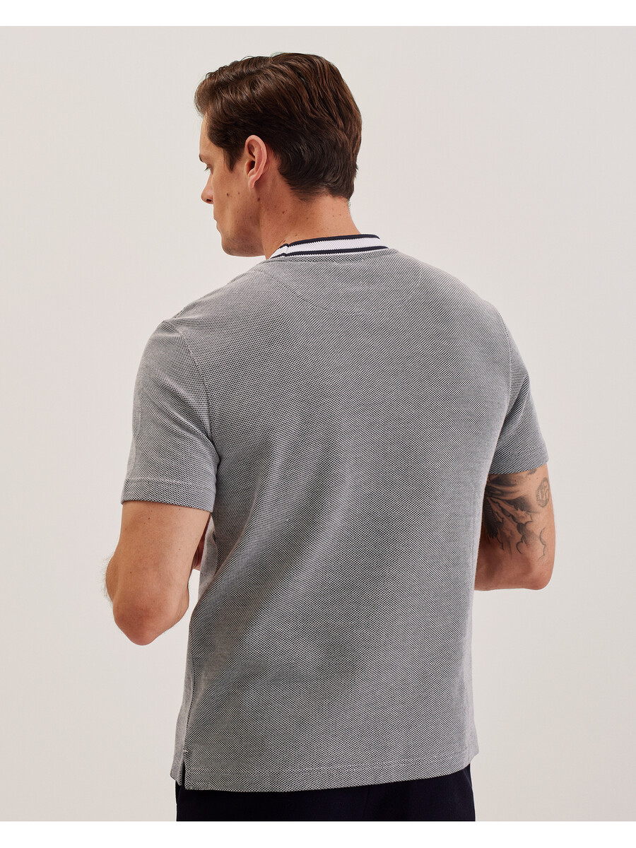 arlon - camiseta de algodón con detalle de rayas texturizadas