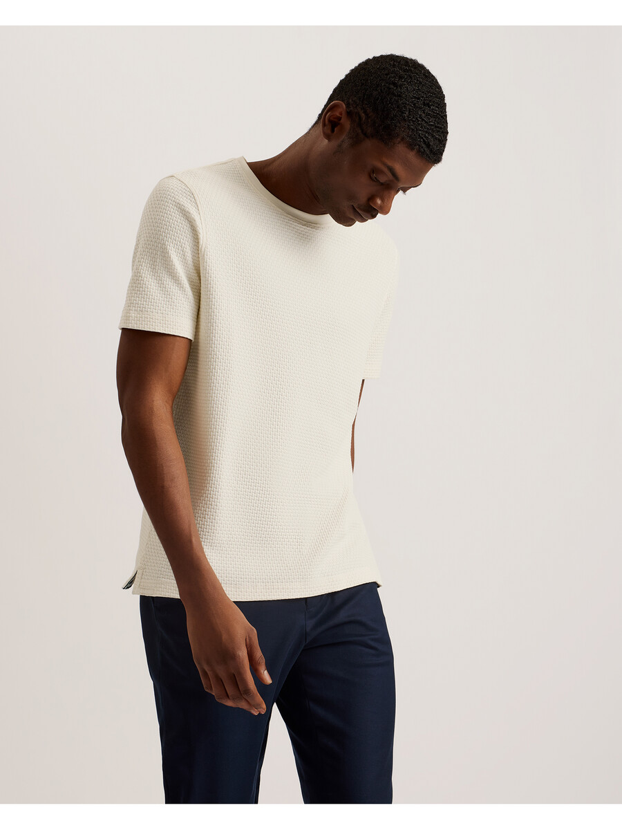 curlys - camiseta texturizada ss reg