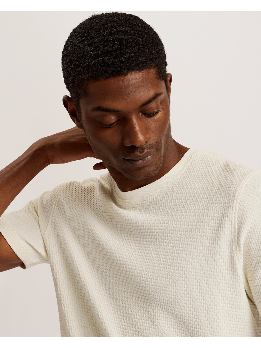 curlys - camiseta texturizada ss reg