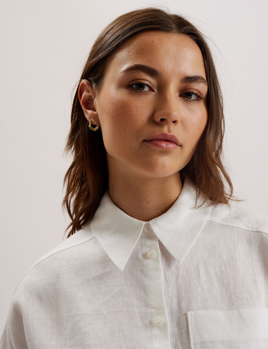 toloca - camisa de lino de gran tamaño